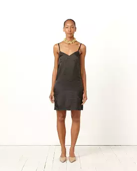 Short Slip Dress in Black