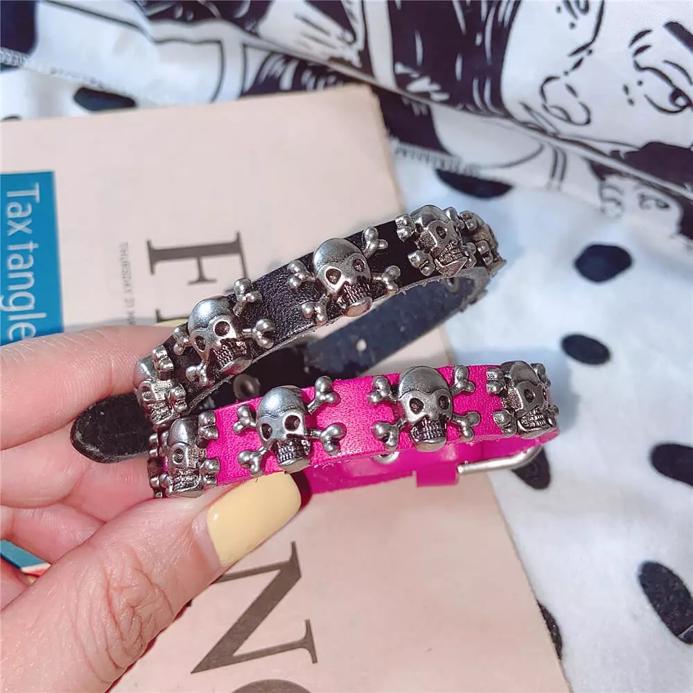 Skeleton punk pupi Y2K Bracelet by52022