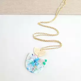 Spring Fling Gold Pendant Necklace