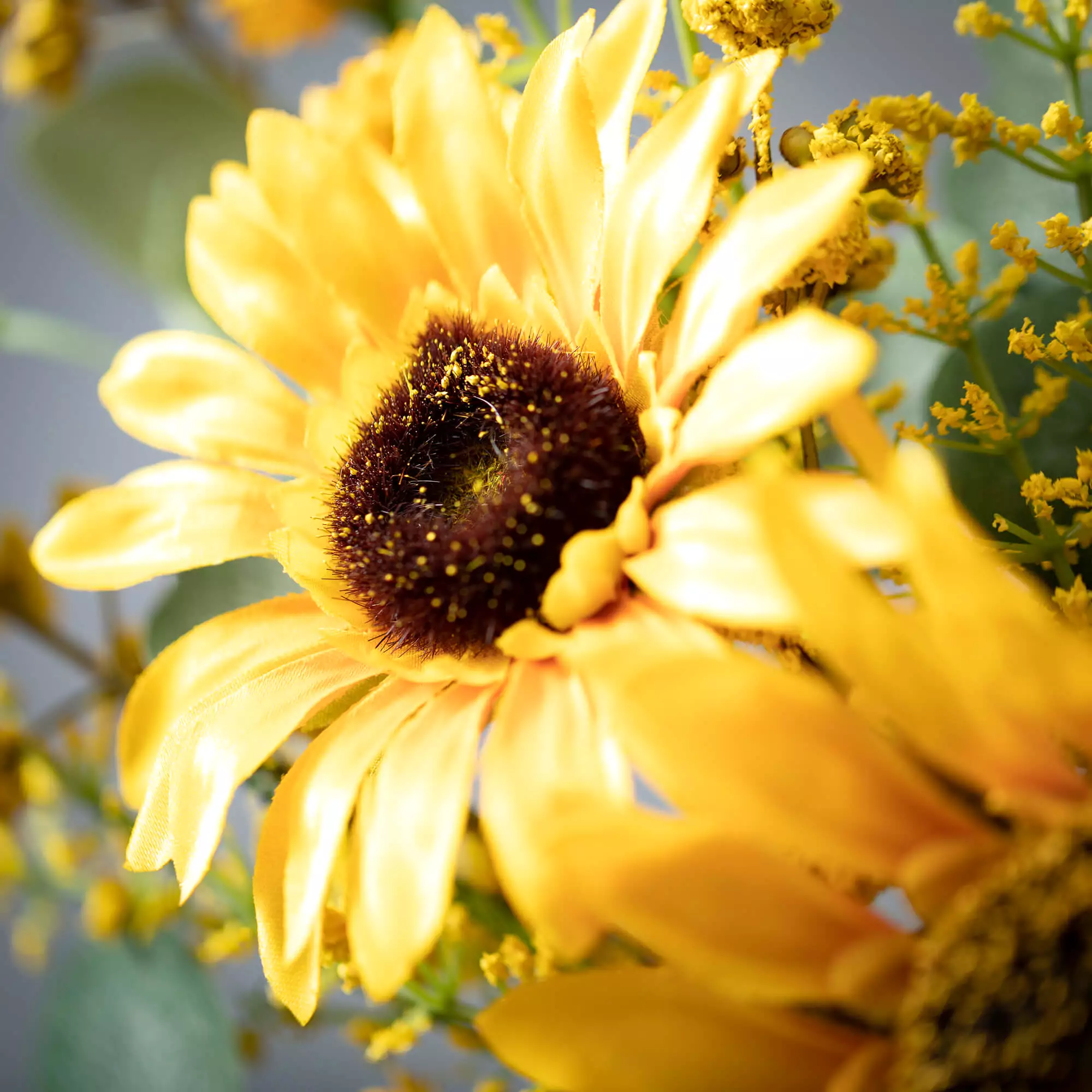 Sunflower & Eucalyptus Ring