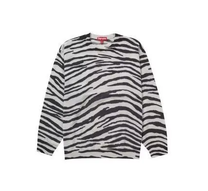 Supreme  |Leopard Patterns Unisex Street Style U-Neck Plain Logo