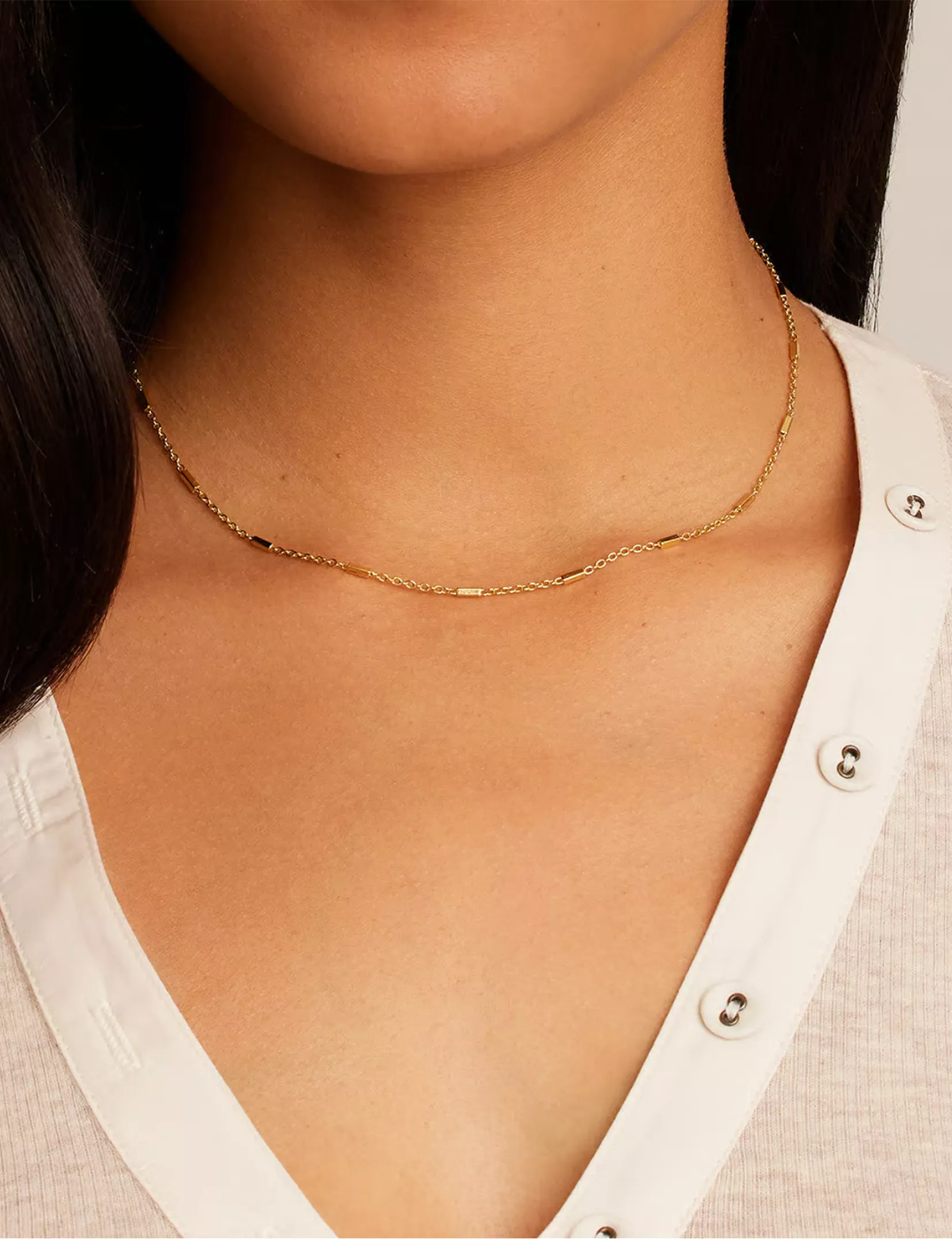 Tatum Necklace, Gold Plated