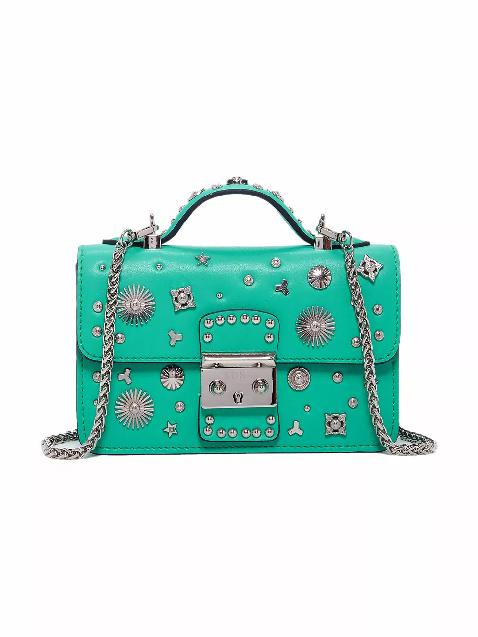 The Hollywood Small Leather Bag Arcadia Green