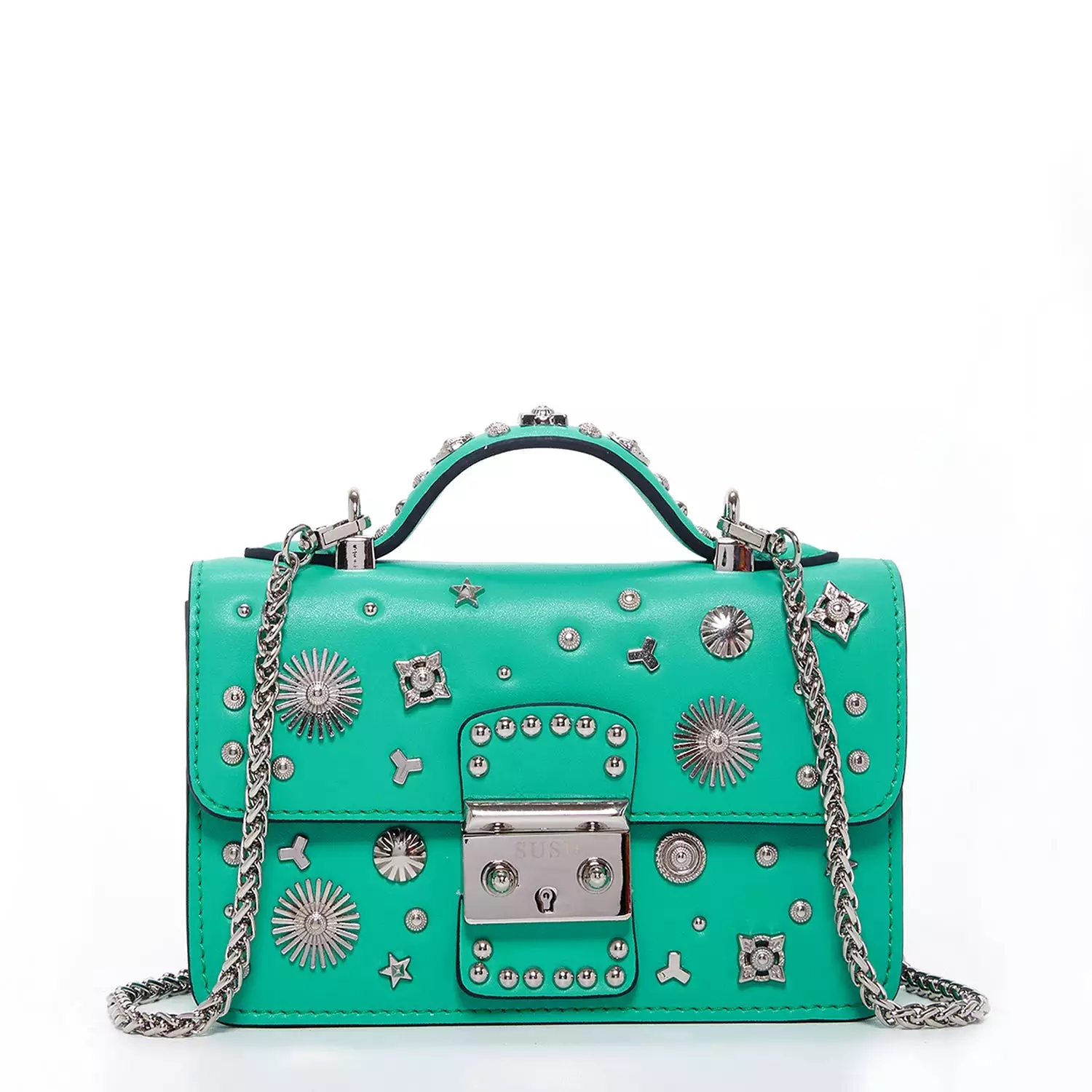 The Hollywood Small Leather Bag Arcadia Green