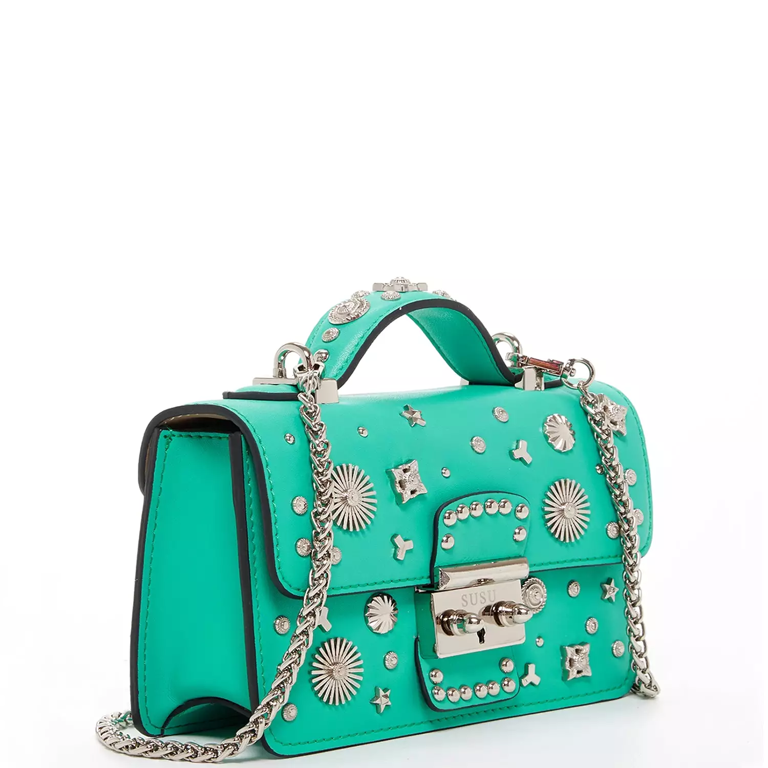 The Hollywood Small Leather Bag Arcadia Green