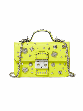 The Hollywood Small Leather Bag Bright Yellow