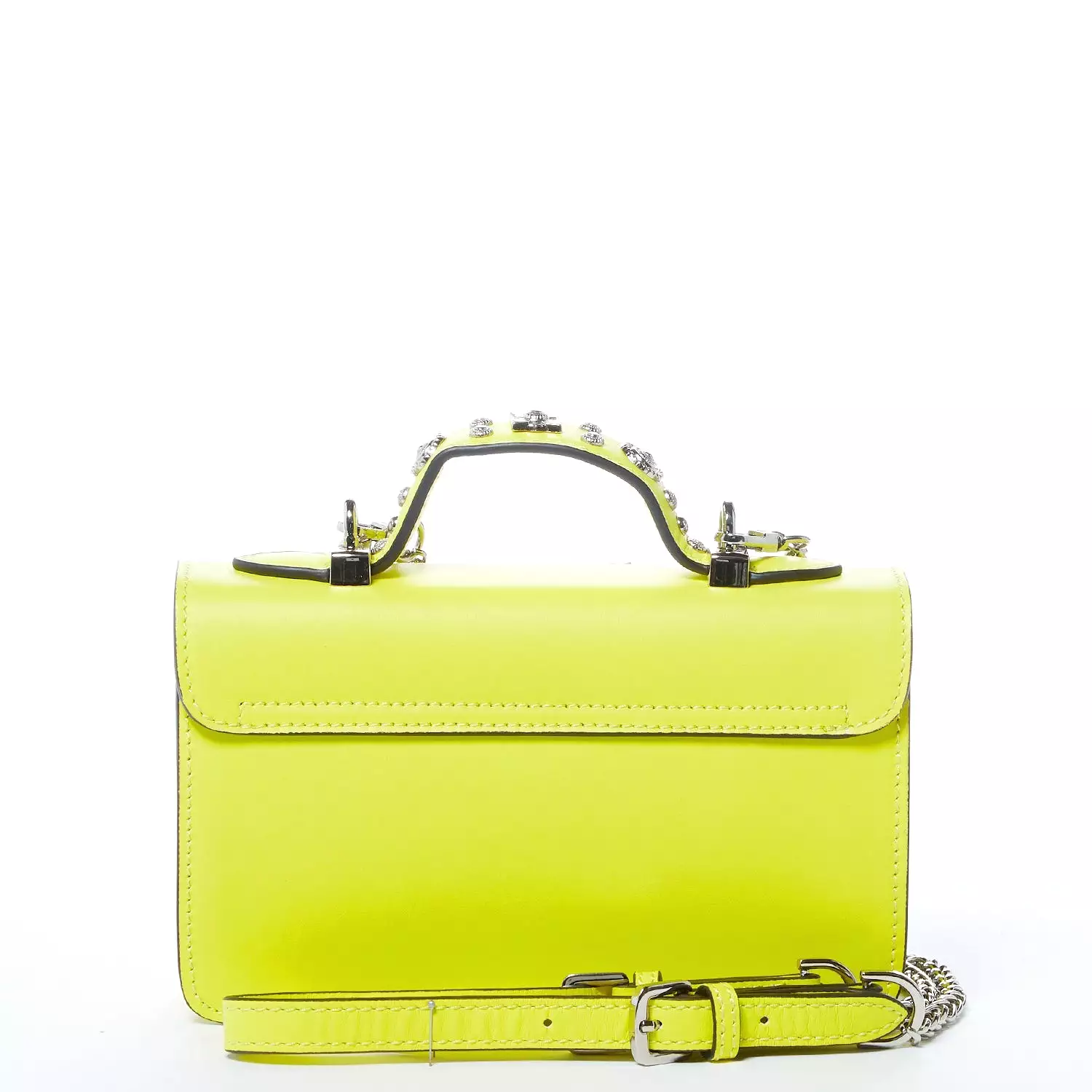 The Hollywood Small Leather Bag Bright Yellow