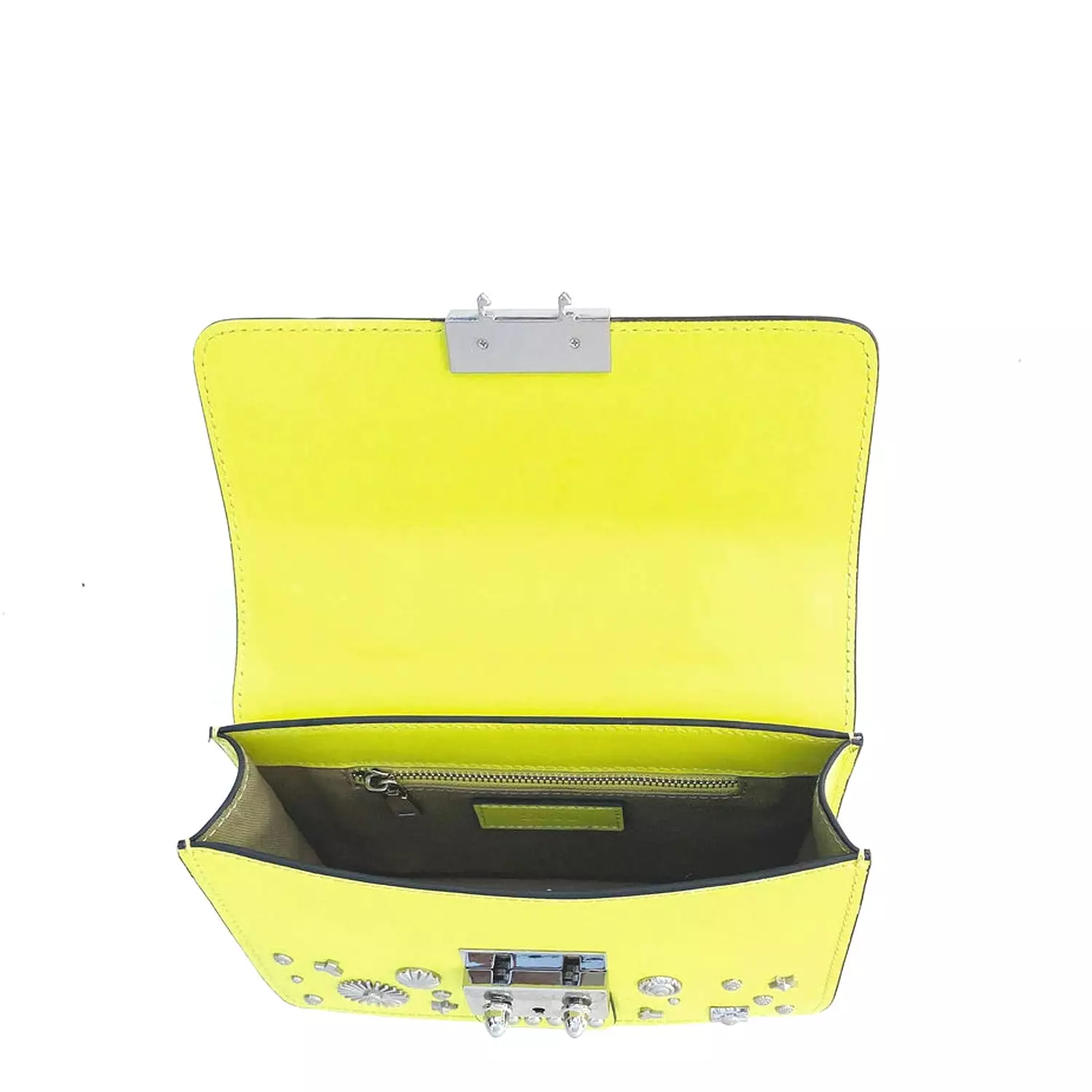 The Hollywood Small Leather Bag Bright Yellow