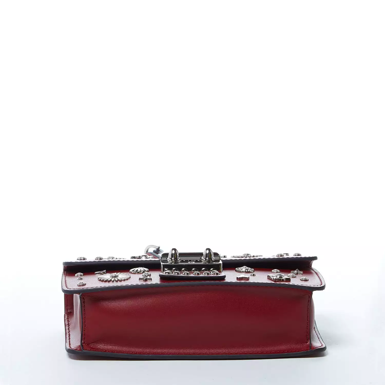 The Hollywood Small Leather Bag Burgundy