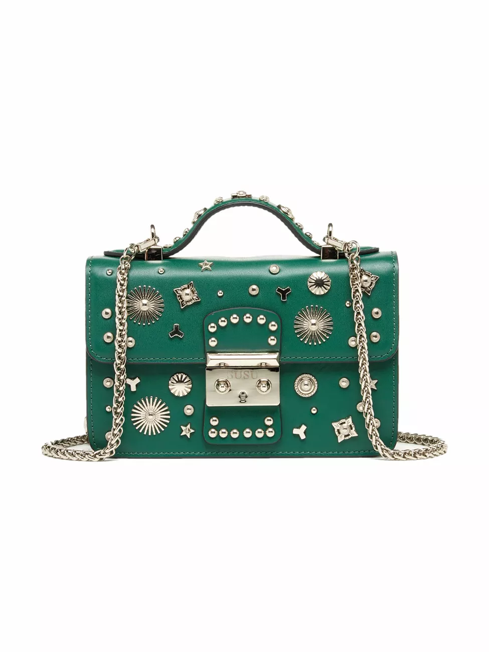 The Hollywood Small Leather Bag Evergreen