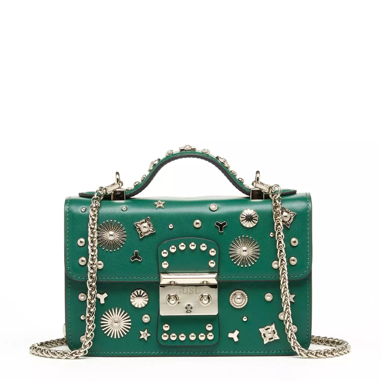 The Hollywood Small Leather Bag Evergreen