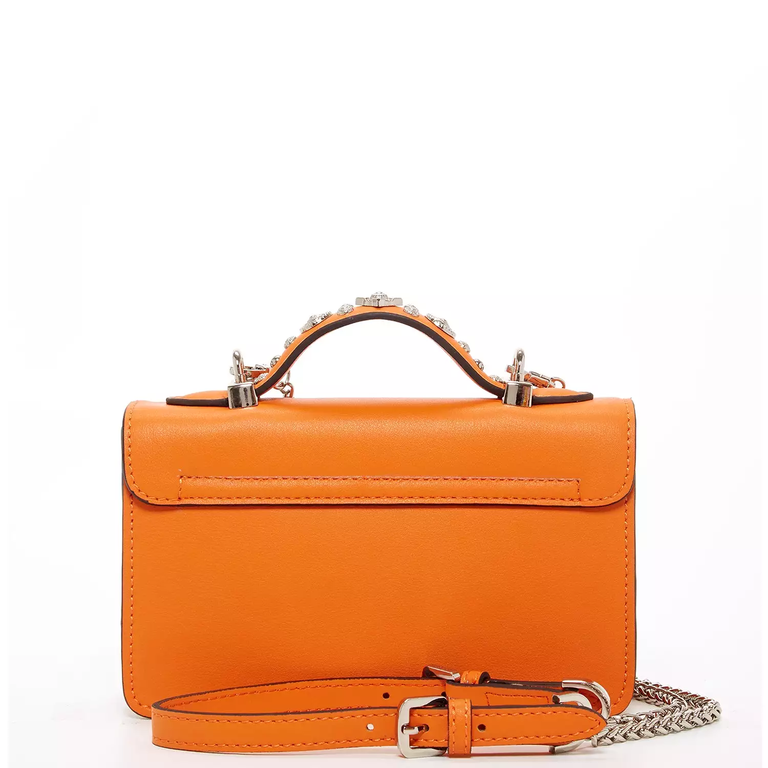 The Hollywood Small Leather Bag Orange