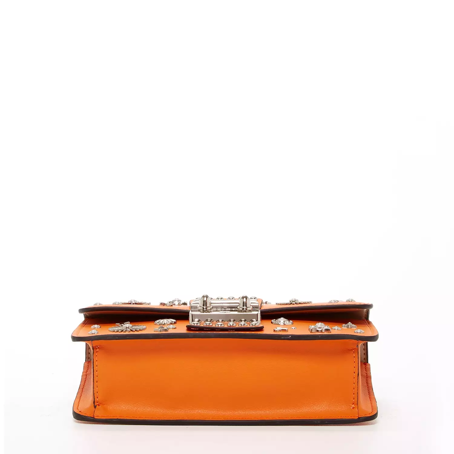 The Hollywood Small Leather Bag Orange