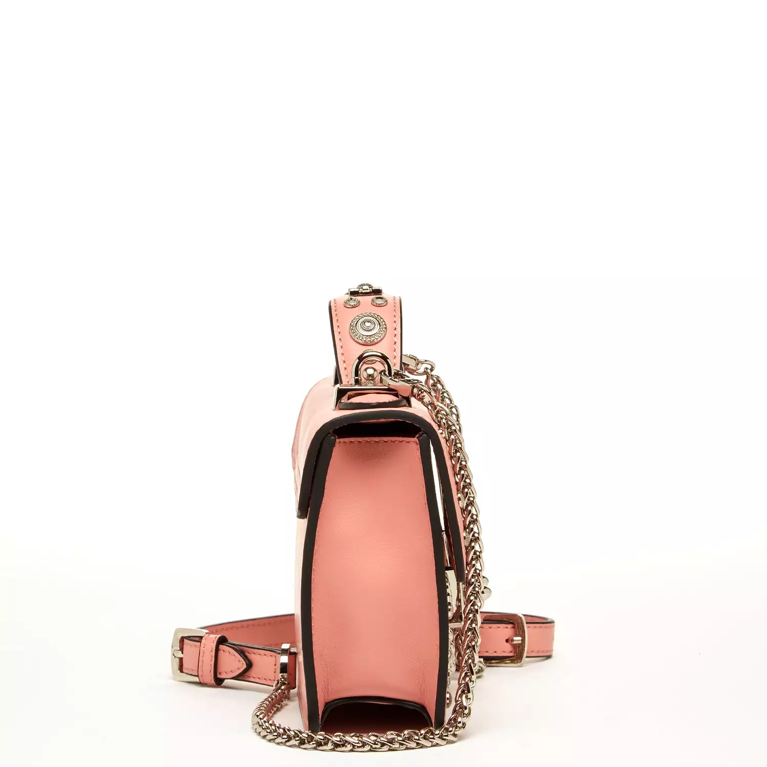 The Hollywood Small Leather Bag Pale Pink