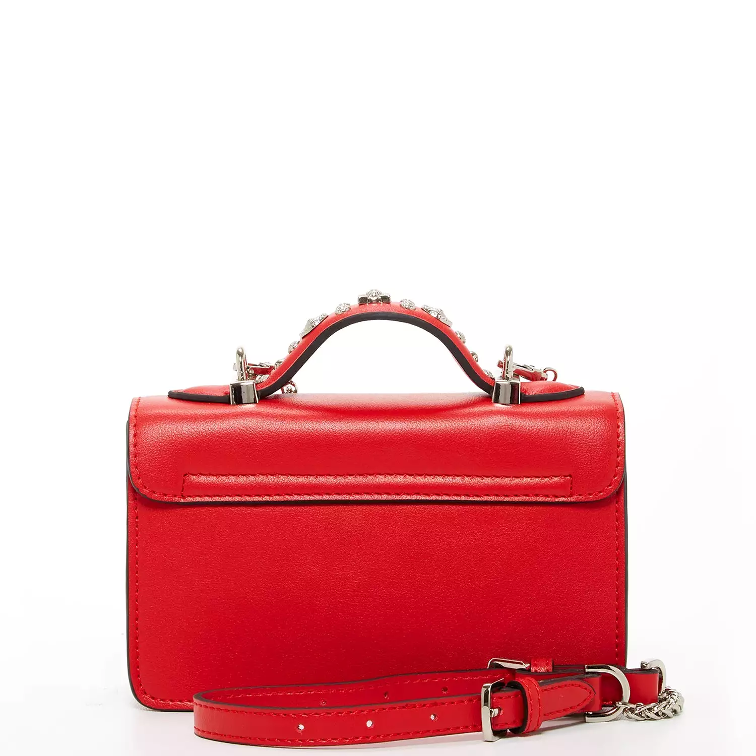 The Hollywood Small Leather Bag Red