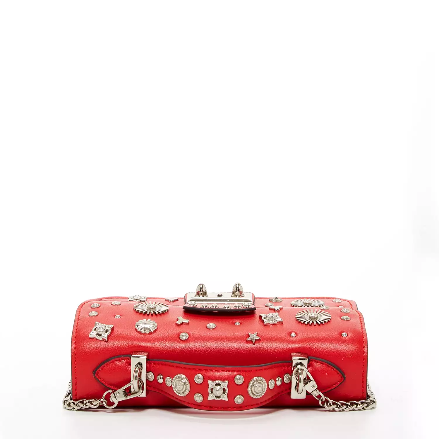 The Hollywood Small Leather Bag Red