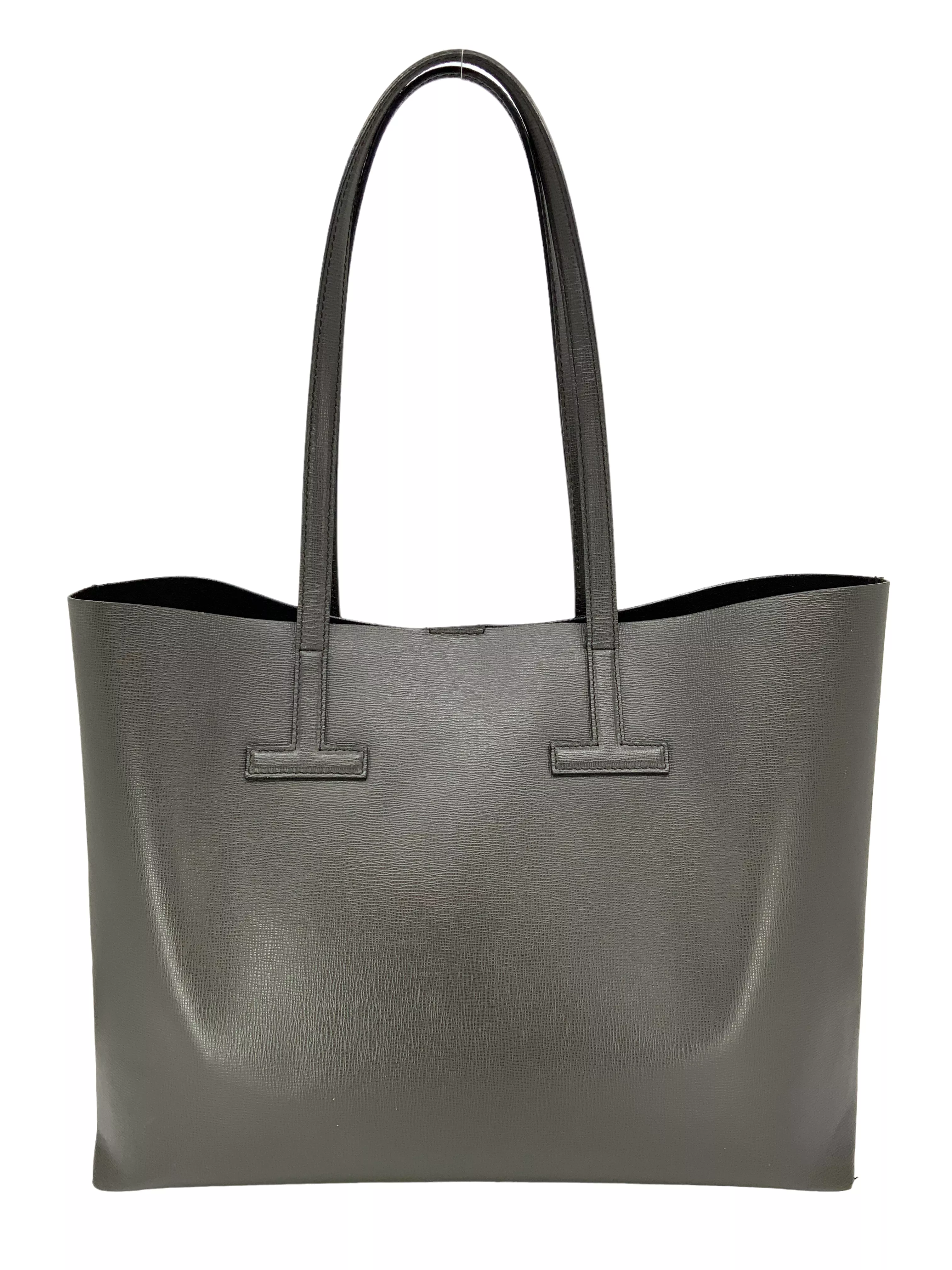 Tom Ford Saffiano Leather Large T Tote Bag