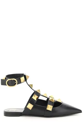 Valentino Garavani Rockstud Pointed Toe Flats