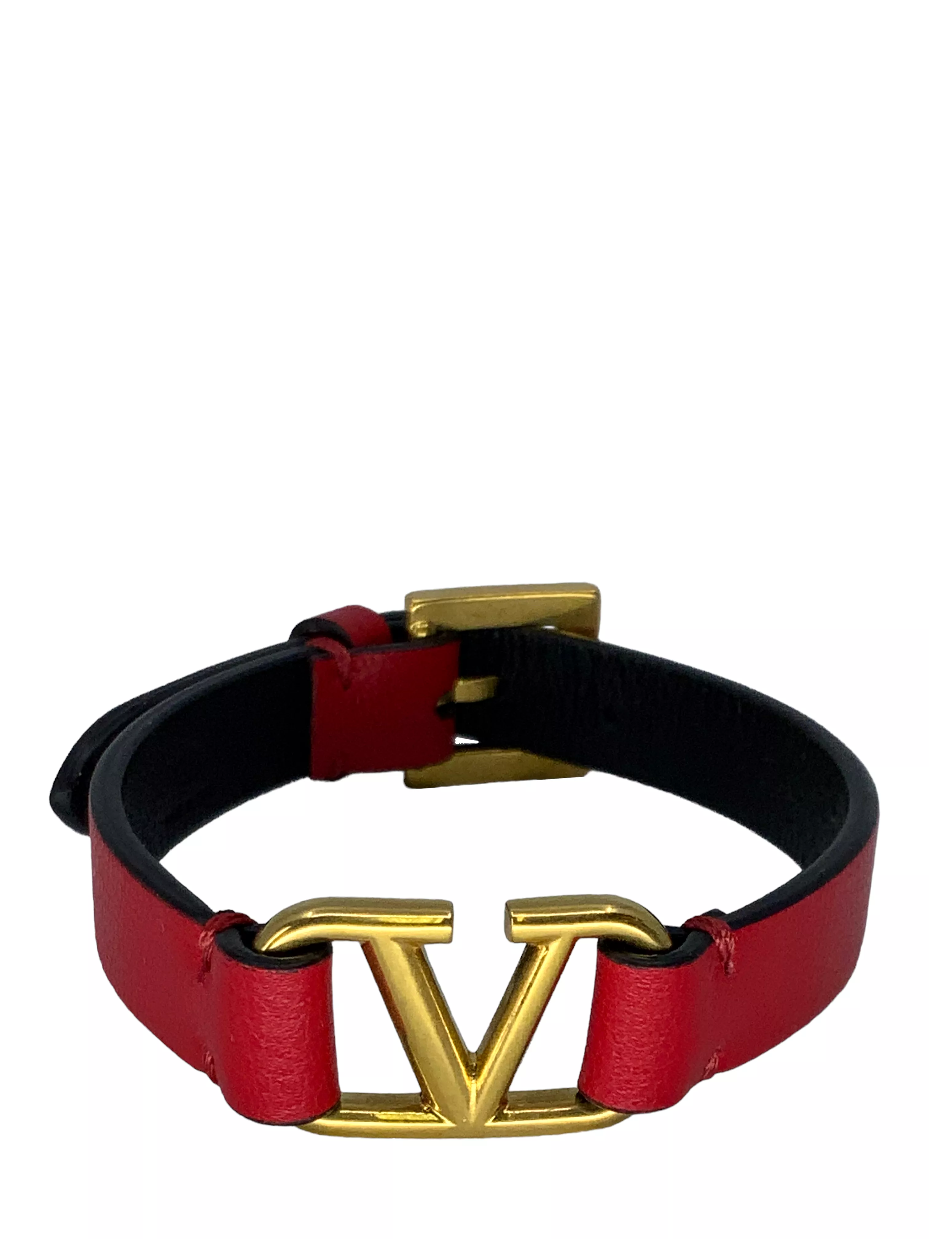 Valentino VLOGO Signature Calfskin Leather Bracelet NEW