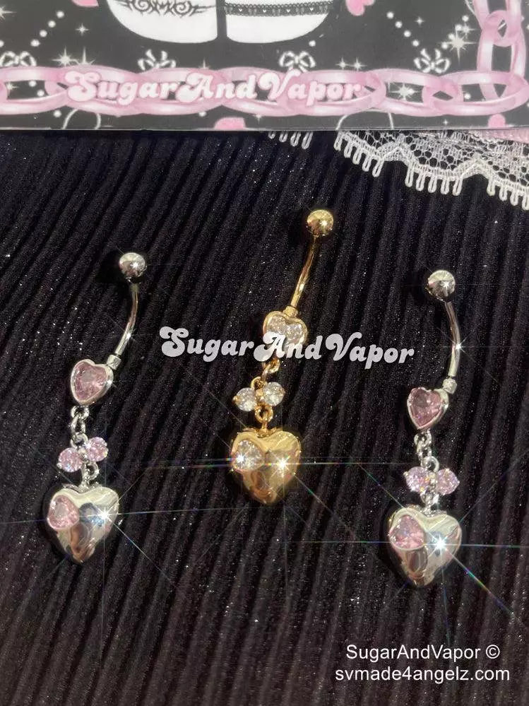 Venus Metal Heart Belly Ring