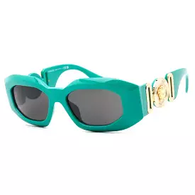 Versace VE4425U Sunglasses Green / Dark Gray Women's