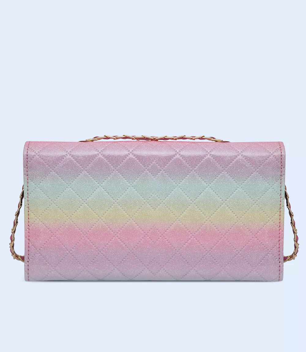 WB2247-PINK-Women Snazzy Clutch