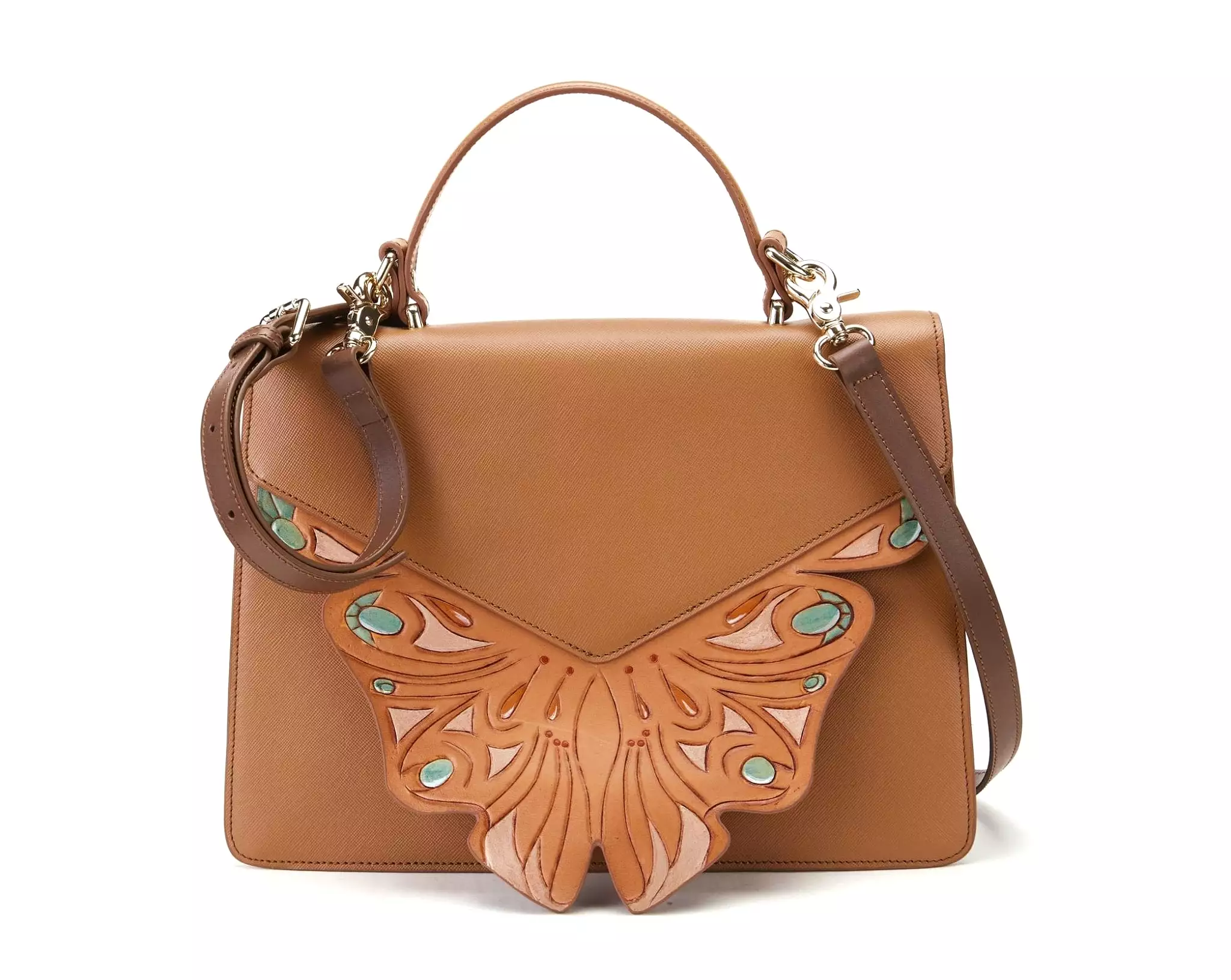 Wings Brown Shoulder Bag