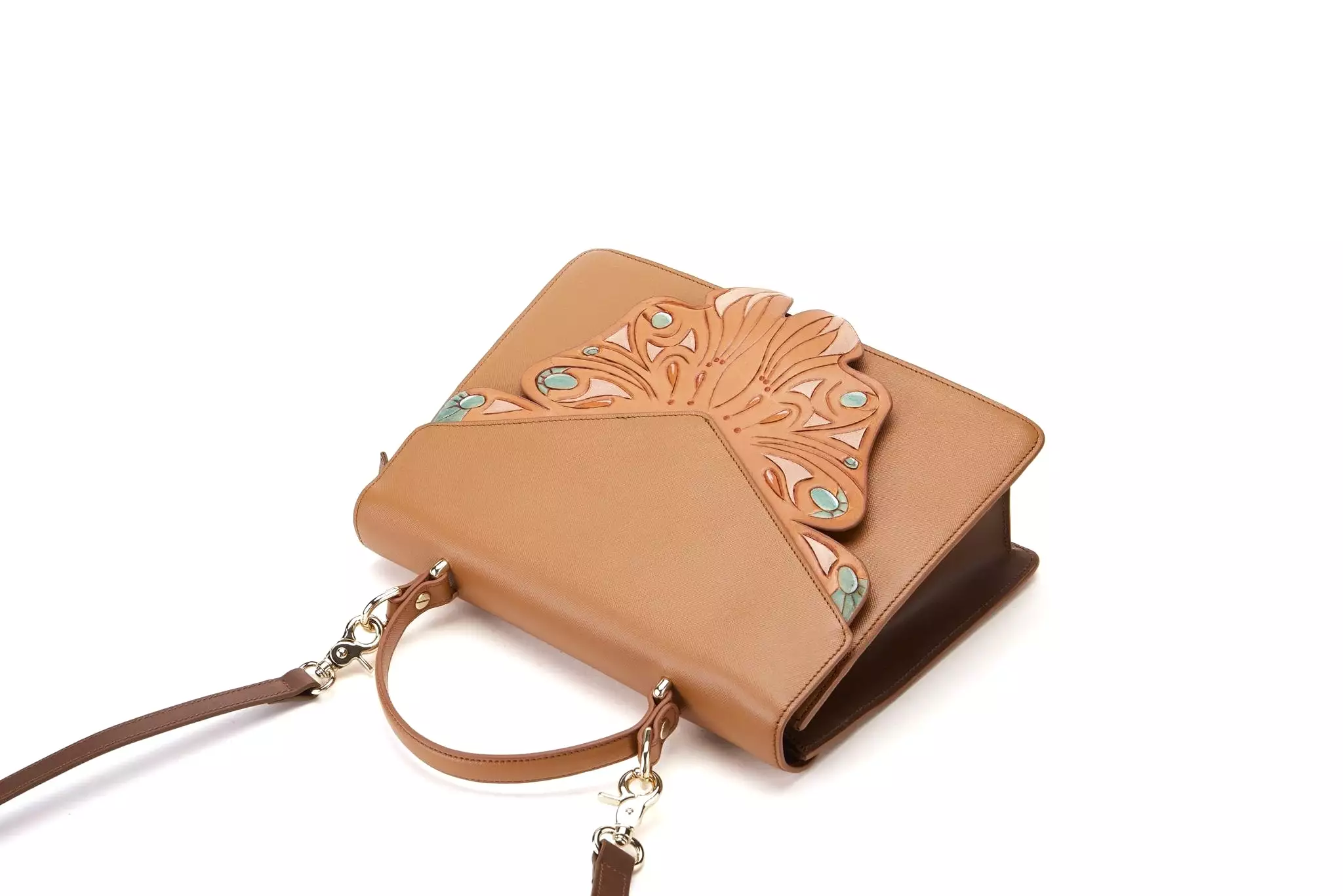 Wings Brown Shoulder Bag