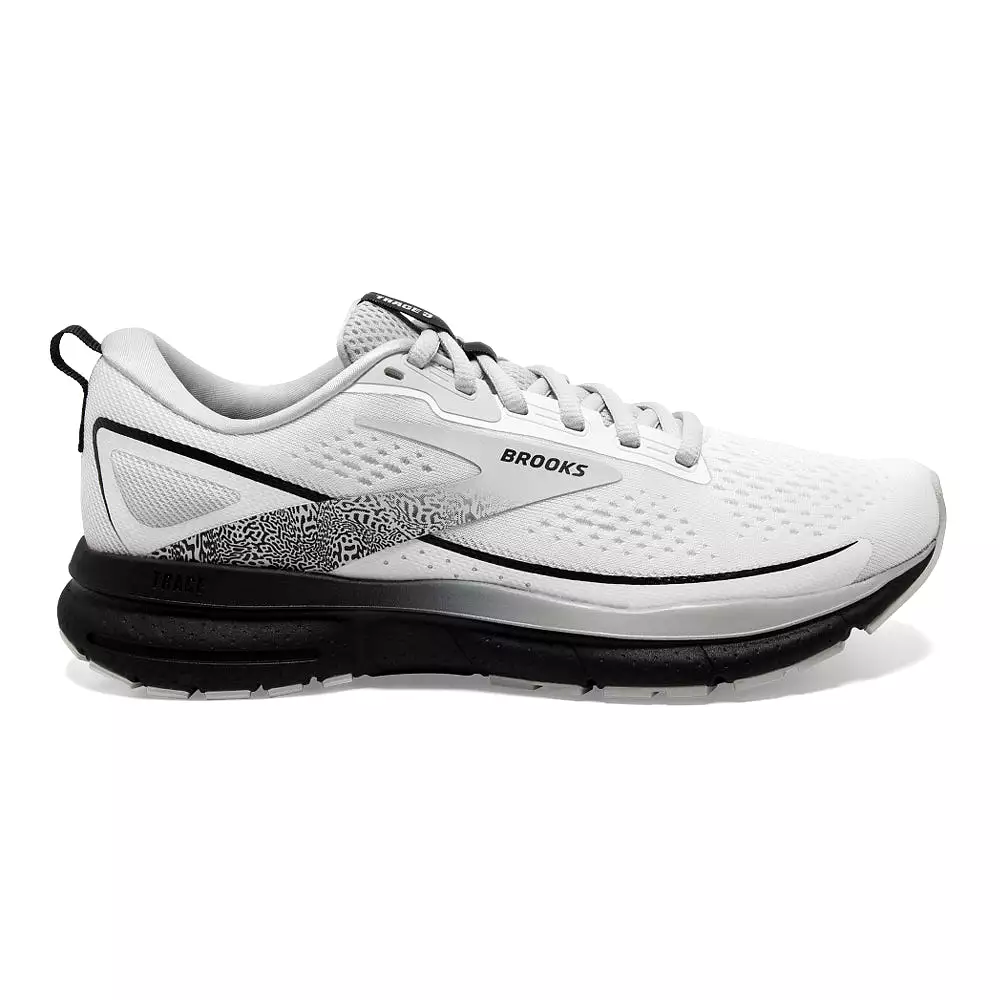 Women's Brooks Trace 3, White/Oyster/Black, 8.5 D Wide