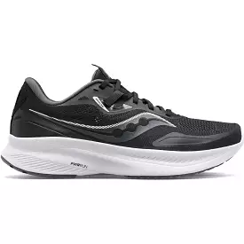 Women's Saucony Guide 15, Black/White, 10 B Medium