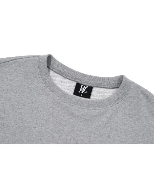 WOOALONG  |Crew Neck Unisex Street Style Long Sleeves Plain Cotton