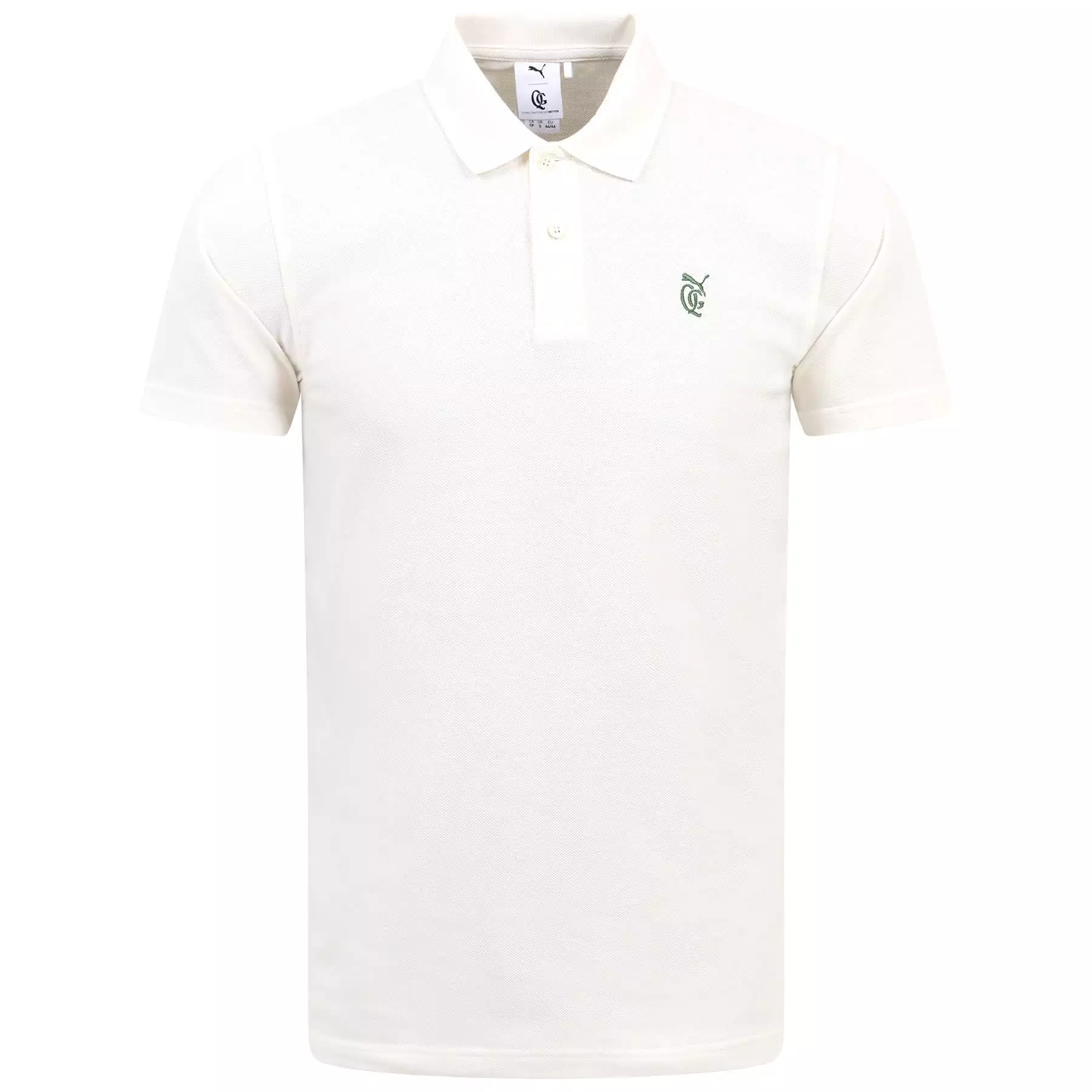 x QGC Post Round Polo Warm White - SS24