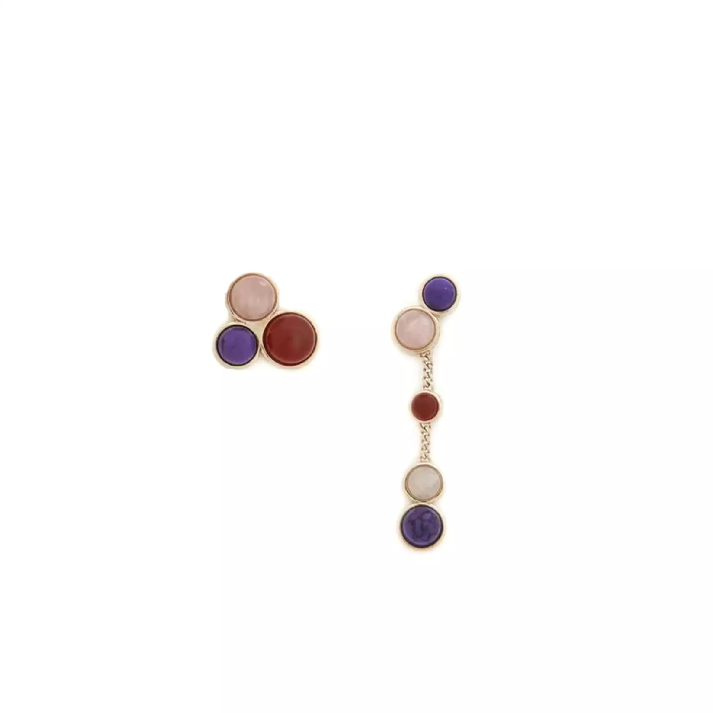 Zodiac Capricorn  Earrings, Purple